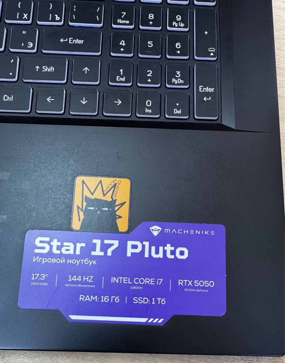 Игровой ноутбук machenike star 17 pluto
