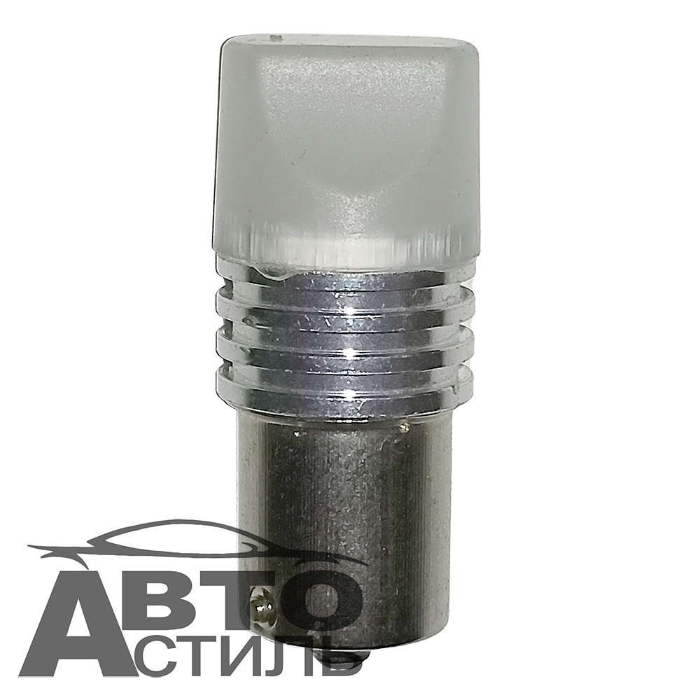Светодиод 12V T25   6SMD 2835 WHITE MT 1но конт Матовая с метал ободом ЗУБ  SD-970