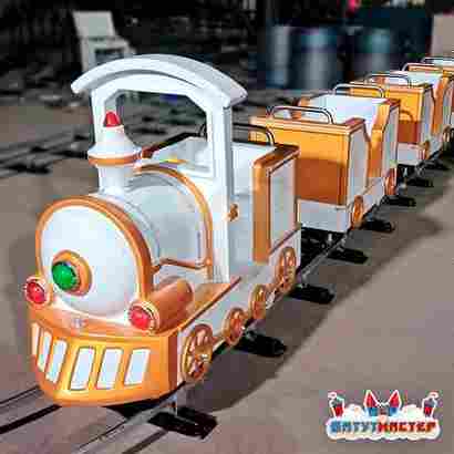 Аттракцион рельсовый для детей «Императорский состав», 4 кабинки, 8 мест