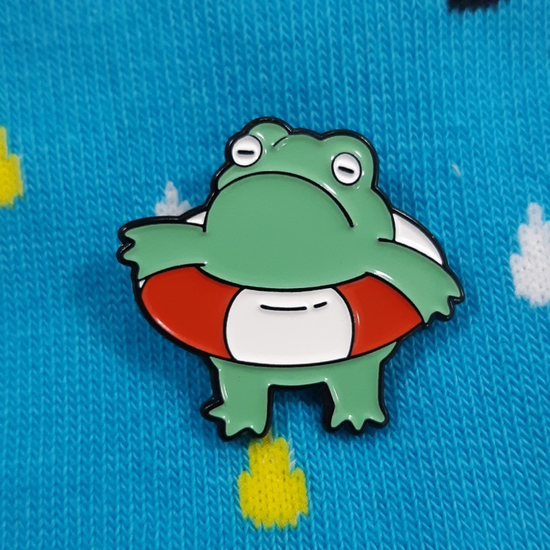 Значок металлический Кваво спасти?, р-р 2,8х2,8см