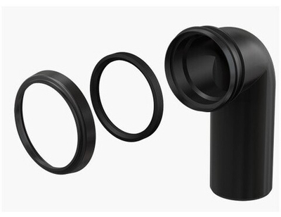 Колено 90° СТОКА для инст. DN90/90  АлкаПласт (20/1шт)