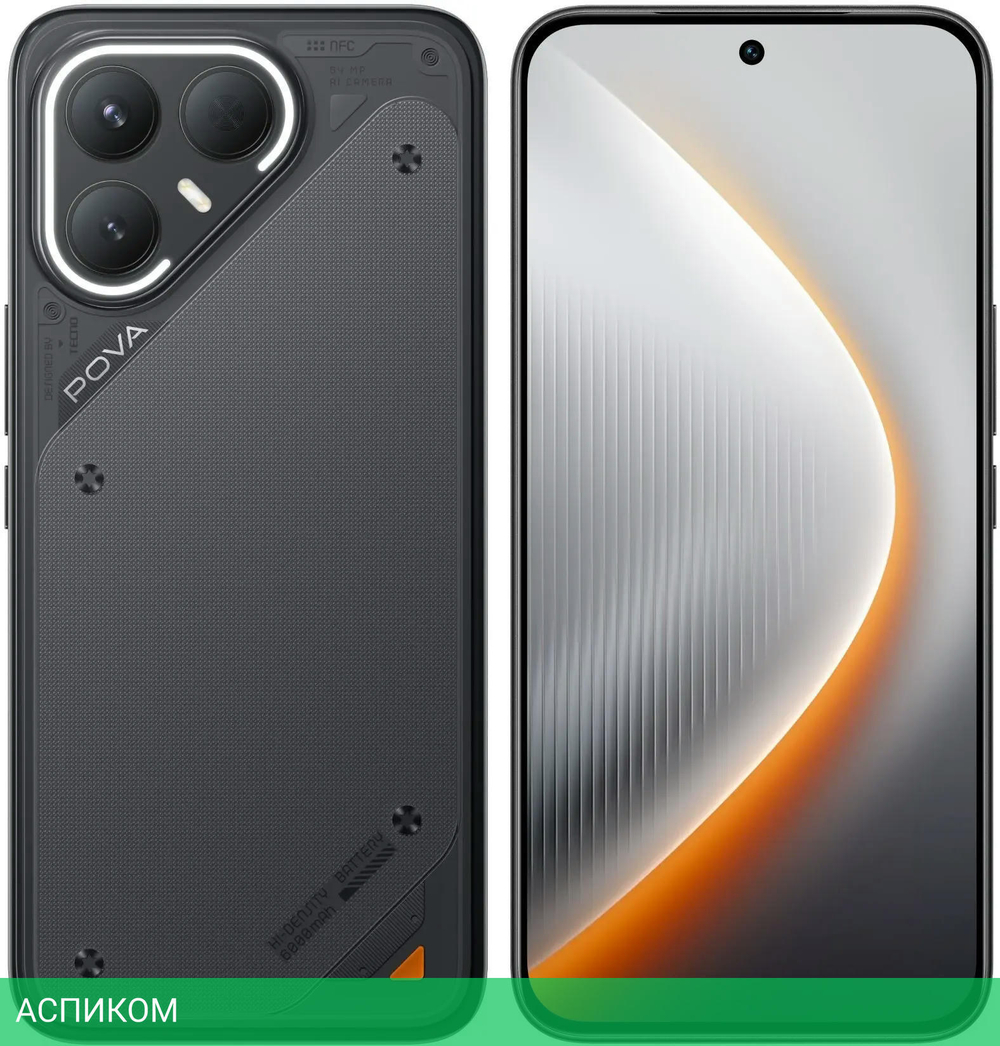 Смартфон Tecno Pova 7 Pro 5G 8GB/256GB Geek Black (LJ8)