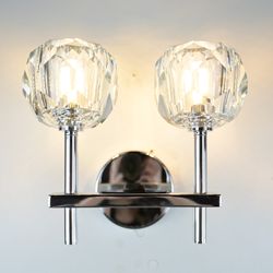 Бра Boule de Cristal Double Sconce Chrome