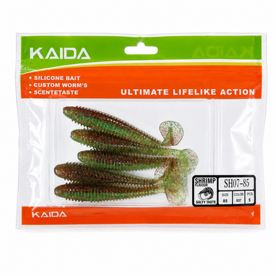 Набор силиконов KAIDA SH07-85 8.5см 5шт COL037 №29