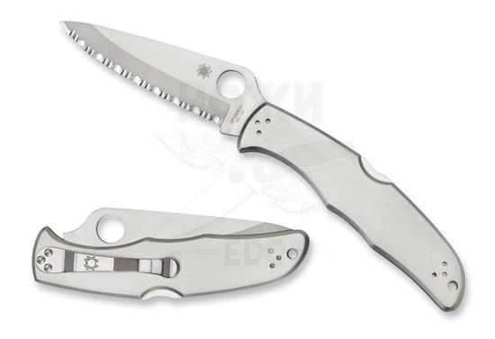 Складной нож Spyderco Endura 2 C10S c клинком из стали VG-10, рукоять Stainless Steel