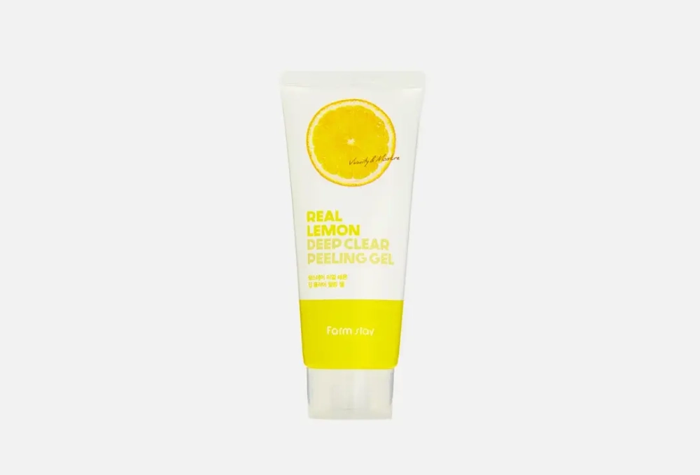 Farmstay Пилинг-скатка с экстрактом лимона Real Lemon Deep Clear Peeling Gel