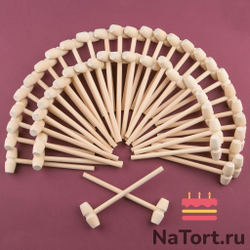 Деревянный молоточек для шоколада (50 штук)