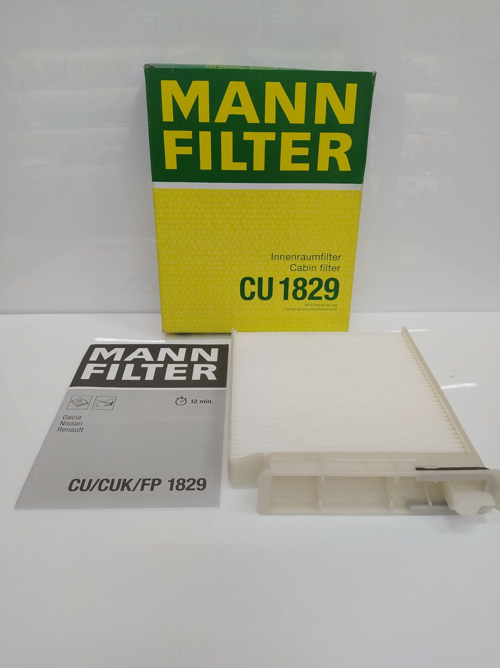 Фильтр салонный MANN CU1829 для LADA Largus, Nissan, Renault