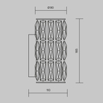 Настенный светильник (бра) Maytoni DIA008WL-1CH