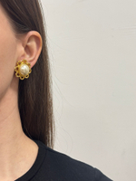 Клипсы Ромашки с жемчугом Moschino