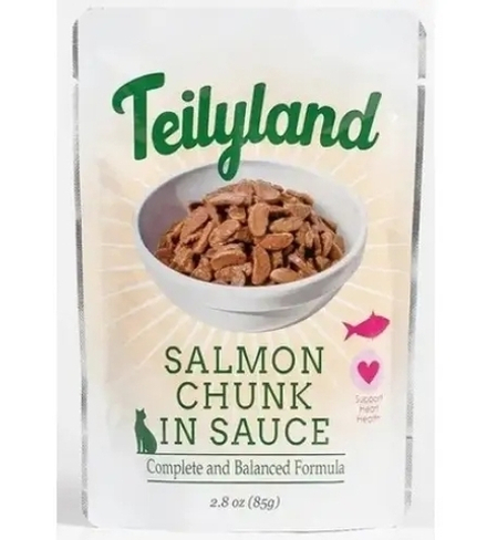Teilyland Паучи для кошек Лосось в соусе, 85гр