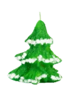 Свеча «Елочка в снегу» 9*7,5*7,5 см