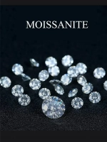 Серьги с муассанитами