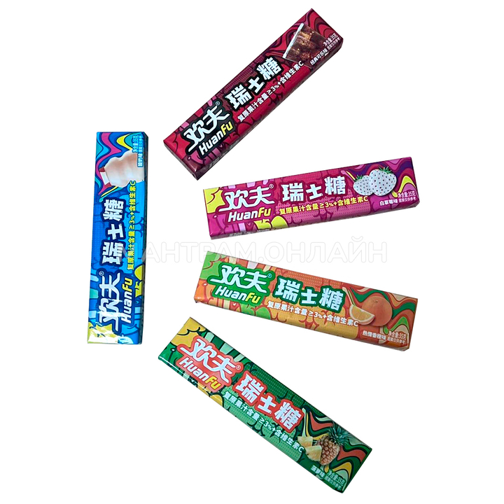 СТОП-ЦЕНА Конфета жевательная фруктовая HuanFu со вкусом колы 35 г
