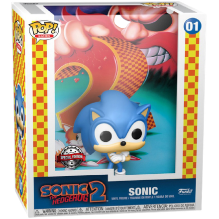 Фигурка Funko POP! Game Cover Sonic the Hedgehog Sonic (Exc)