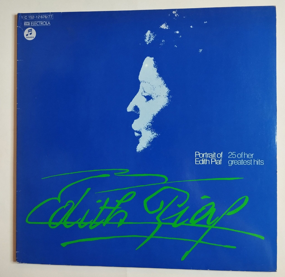 Винтажная виниловая пластинка LP Edith Piaf Portrait Of Piaf 25 Of Her Greatest Hits (Germany 1980)