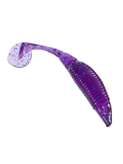 Приманка ZUB-WIBRA  75мм(3")-6шт, (цвет 610) фиолетовый с блестками