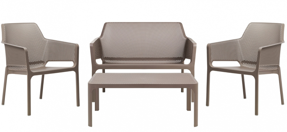 Комплект пластиковой мебели Nardi Net Relax, тортора