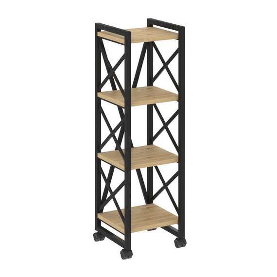 Лофт Стеллаж на колесных опорах-4 полки VR.L-MST.K-4.4  400*400*1334