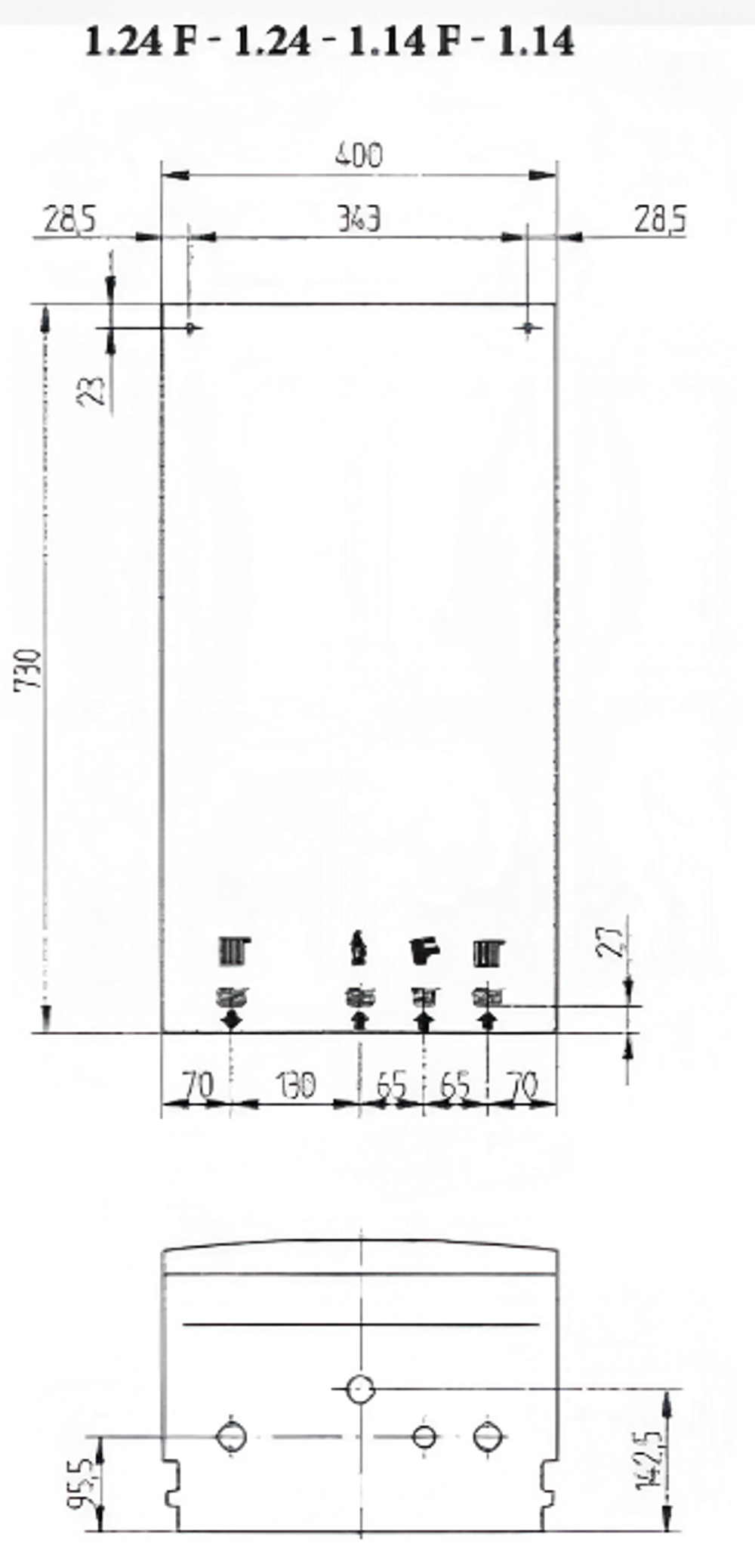 Котел газовый настенный Baxi ECO Four 1.14 F (CSE46514354-)