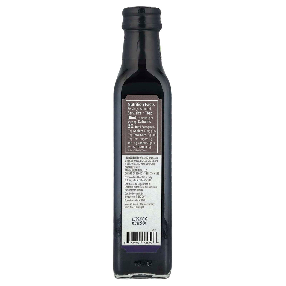 Primal Kitchen, Органический бальзамический уксус из Модены, 250 мл (8,45 жидк. унц.)