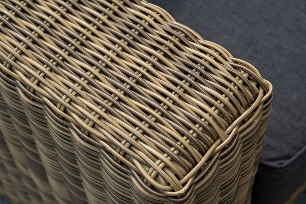 "Боно" лаунж-зона из искусственного ротанга, цвет соломенный