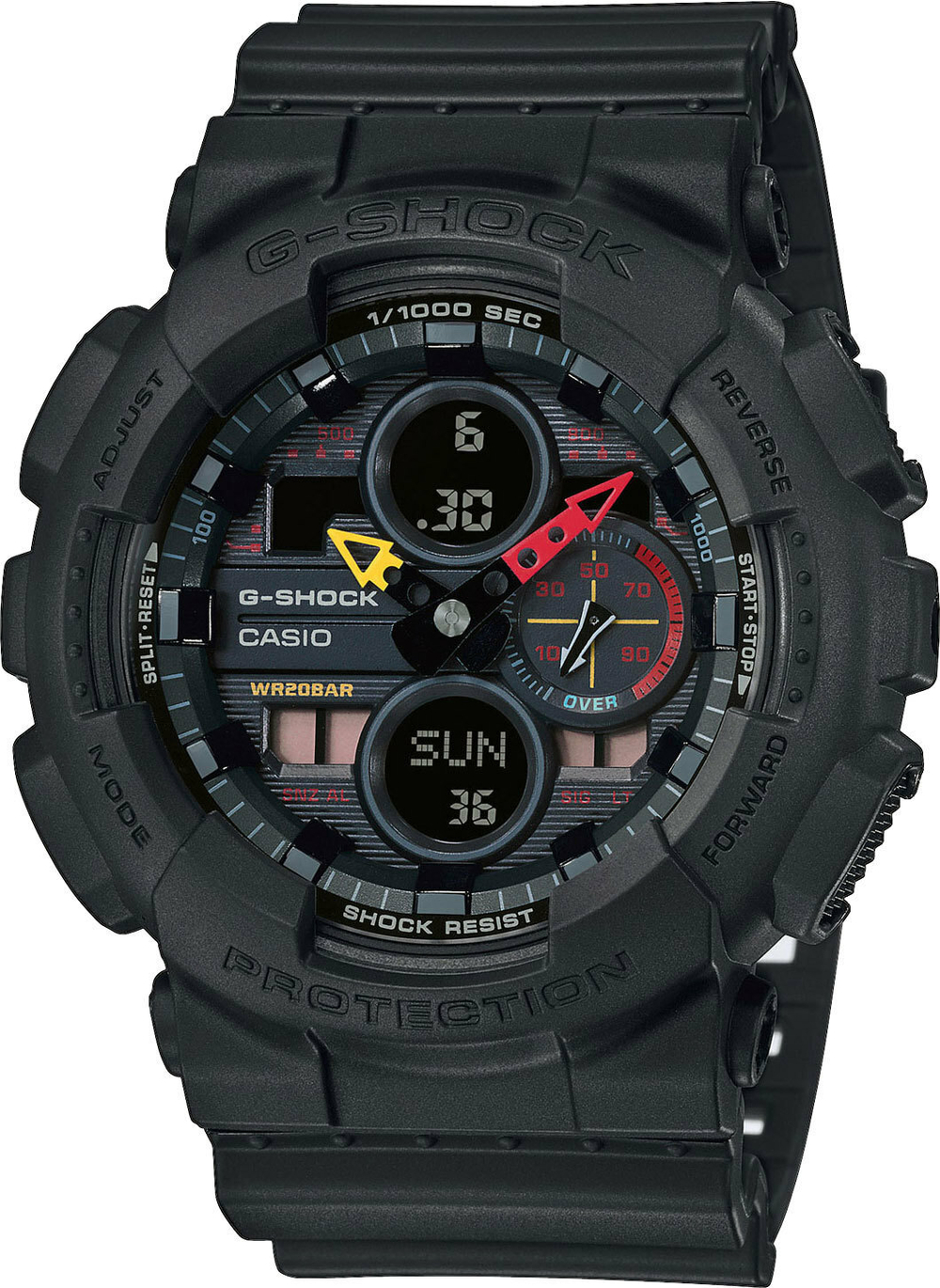 Японские наручные часы Casio G-SHOCK GA-140BMC-1AER с хронографом