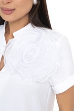 Блуза Нежность (лён,вайт) Diolche (Акция)