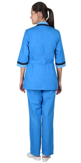 Костюм женский "Сириус-Флора" (т.голубой/голубой/т.синий)