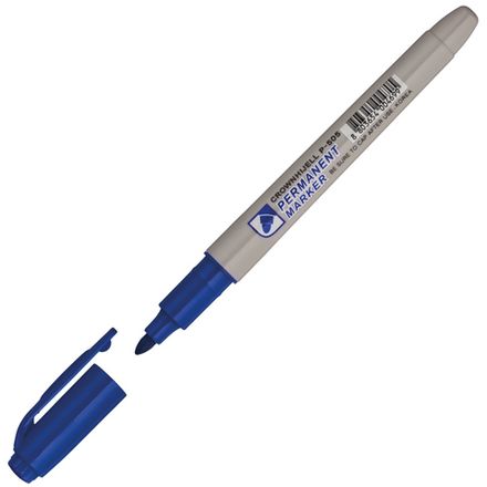 Маркер перманентный 1.5мм, Crown, синий