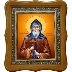 Дионисий Валаамский преподобномученик. Икона на холсте.