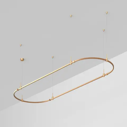 Основание ART-APRIORI-OVAL-HANG-3000x1000 (GD) (Arlight, IP20 Металл, 3 года) 048501