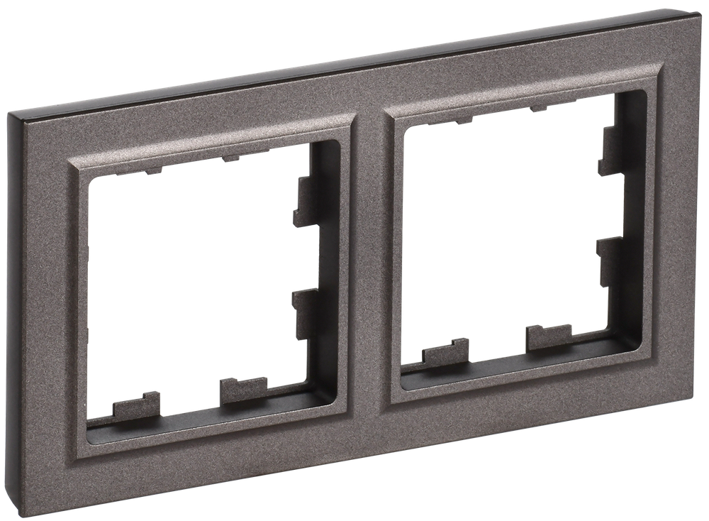 BRITE Рамка 2-местная IP44 РУ-2-БрТБ-44 темная бронза IEK
