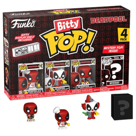 Фигурка Funko Bitty POP! Deadpool Backyard Griller+Clown+Bedtime+Mystery