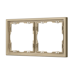 Рамка пластиковая FRM-NOBE-SFPL-2-GD (Arlight, -) 054217