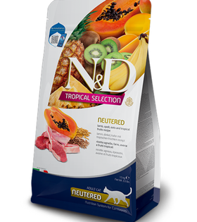 Фармина N/D Tropical Selection беззерновой для стерилизованных кошек (Ягненок) 1,5кг.