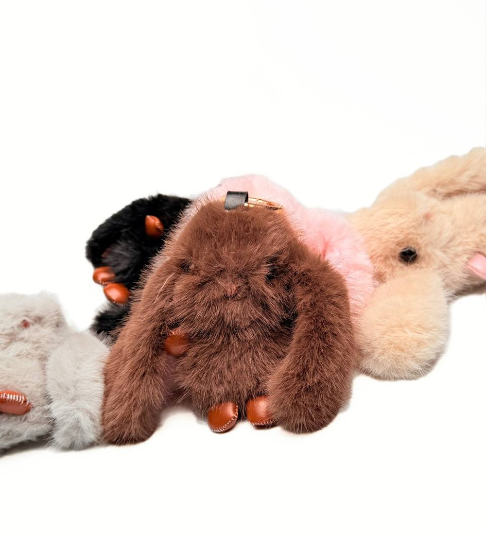 Мягкий брелок "Зайки" 11 см оптом