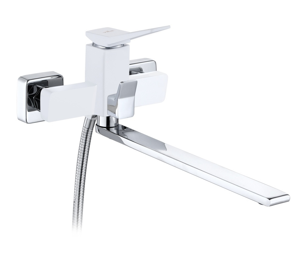 423541-F Смеситель од. для ванны длин. (БЕЛЫЙ) ViEiR (10/1шт)