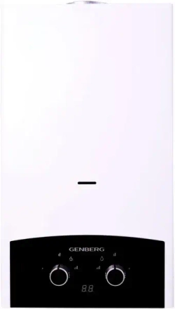 Проточный газовый водонагреватель GENBERG 310.01 премиум 10 л.черная накладка