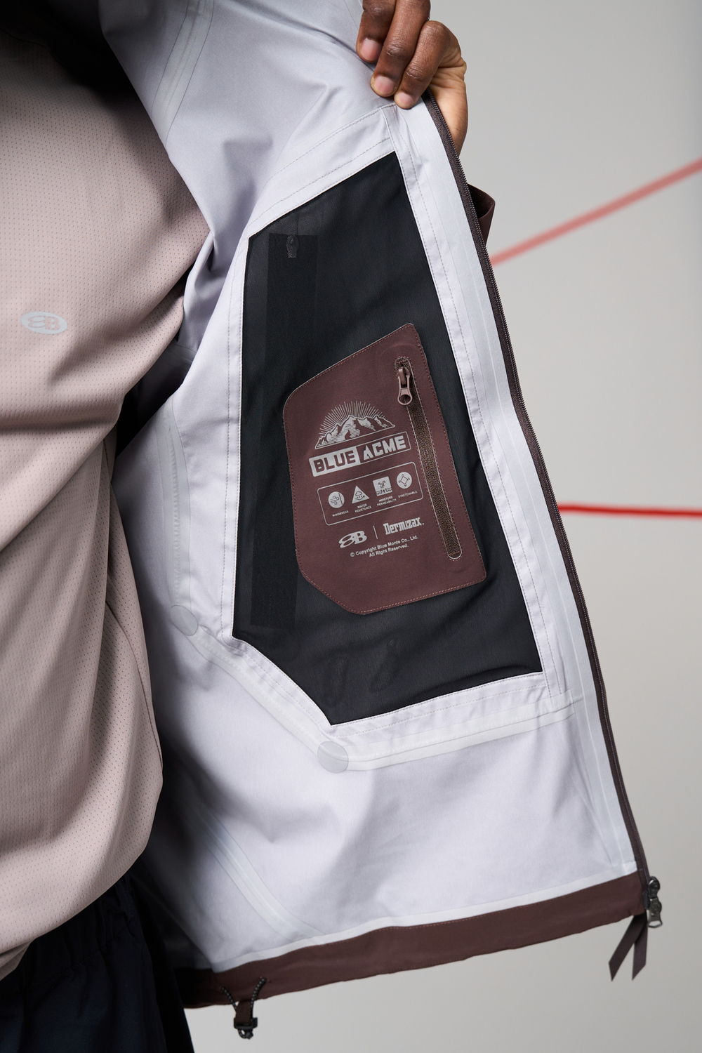 Куртка Nothomme Blue Monte Jingxing Waterproof Windbreaker "Magpie Brown"