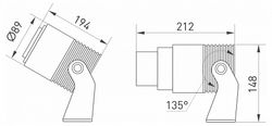 Настенно-потолочный прожектор Arlight Ray 028078