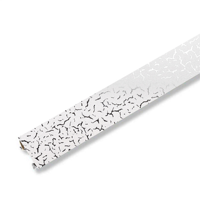 Вставка для реечного потолка Cesal 25х3000 мм. Иней белый В34