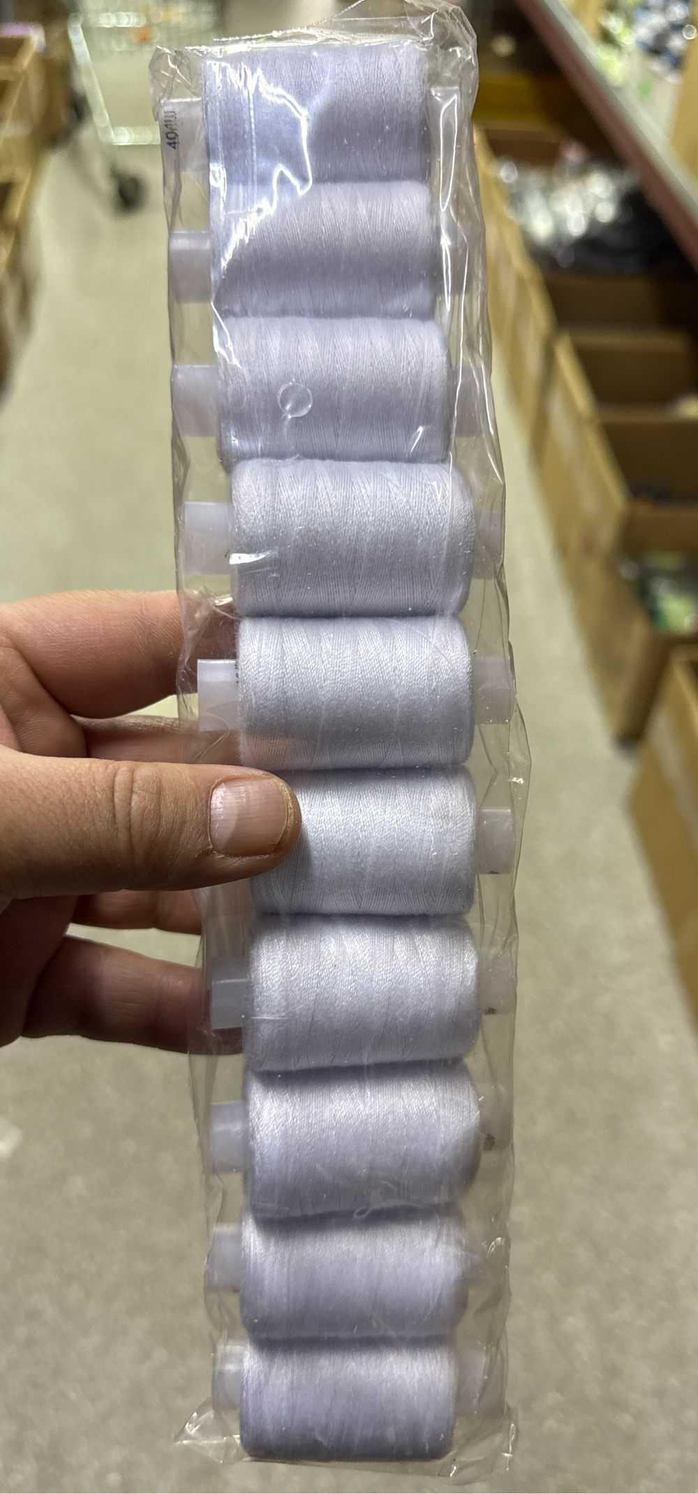 Нить 10-я белая