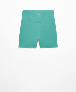 OYSHO Велосипедки Comfortlux с высокой посадкой длиной 10 см, бирюзовый