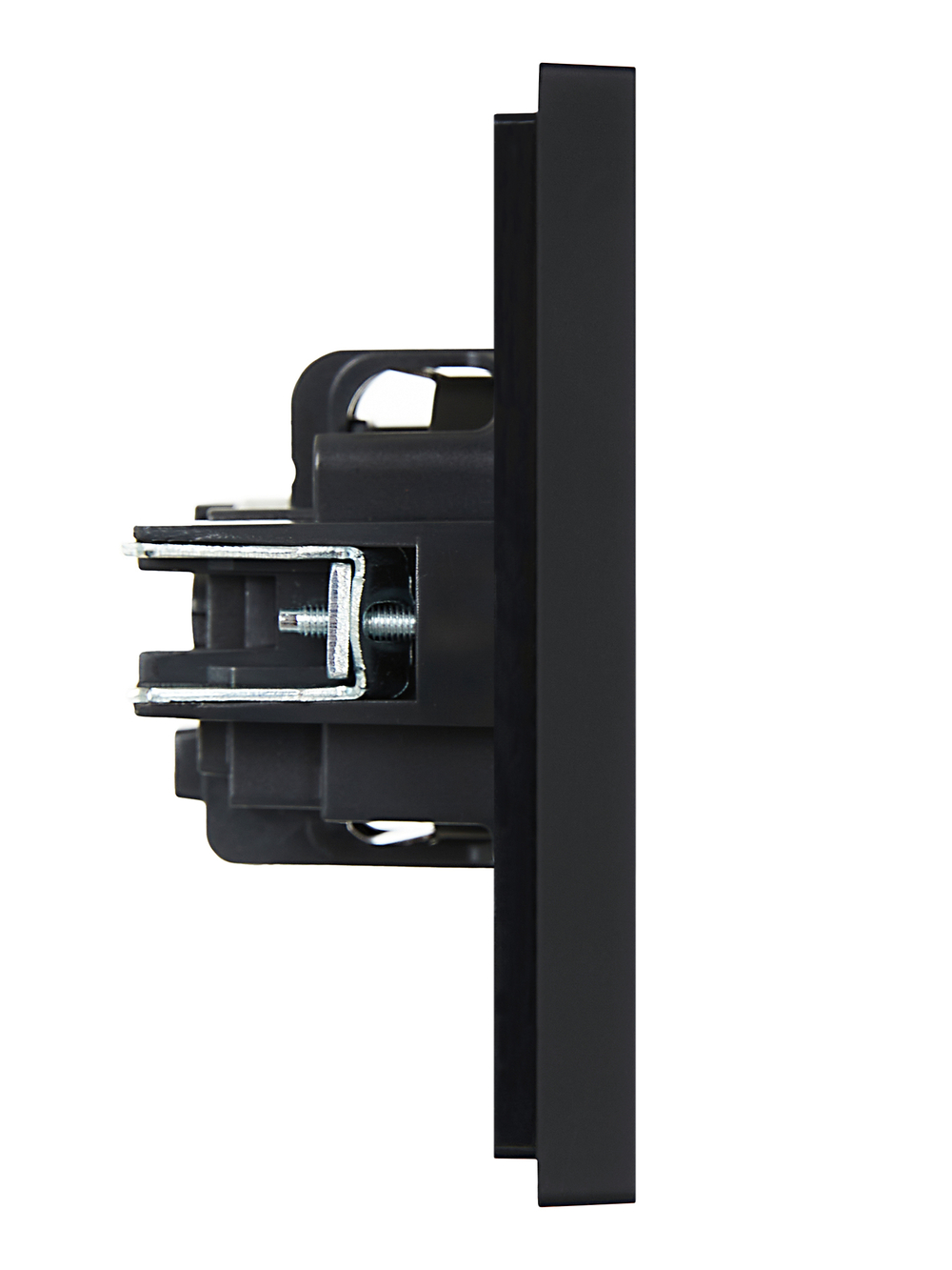 FORTE&PIANO Розетка 1-местная с заземлением с защитными шторками винтовое крепление 16А FP115 черный IEK