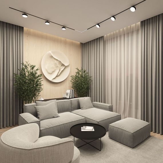 Трековый светодиодный светильник Denkirs Smart Linear DK8070-BK