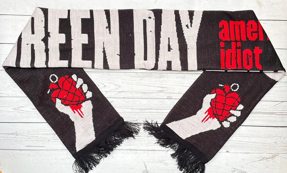 Шарф вязаный Green Day