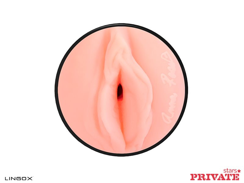 Мастурбатор-вагина Private Anna Rose Vagina в тубе с хвостиком для массажа простаты (Цвет: телесный)