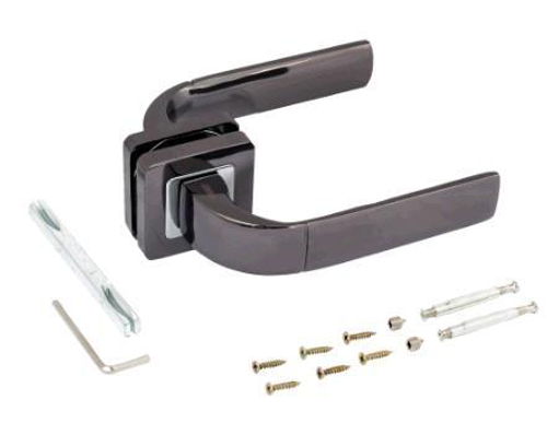 Ручки комплект АЛЛЮР АРТ ДЕНИО BT (22140) черный титан /12813