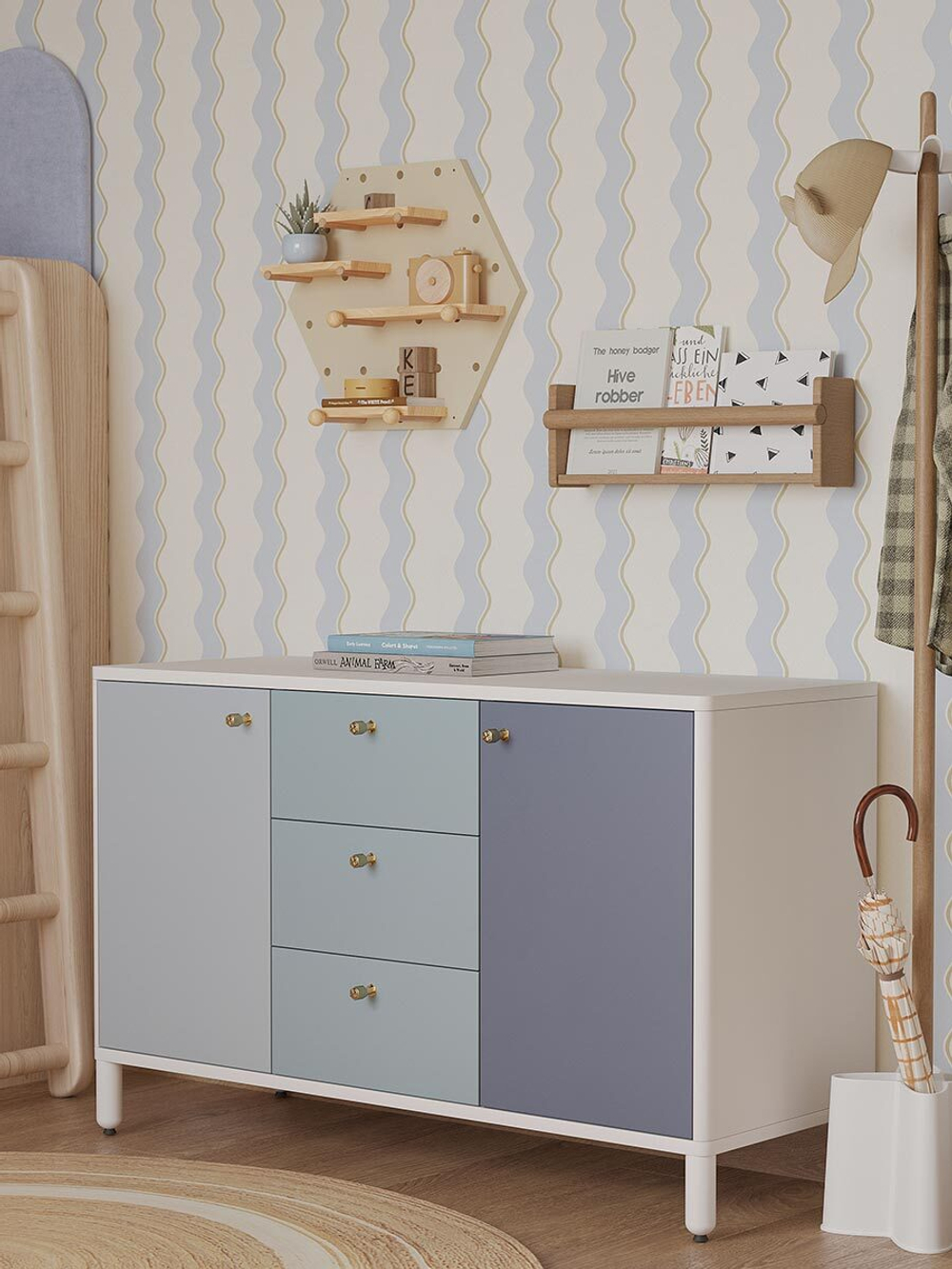 Пегборд Shely, 43х50 см, белый